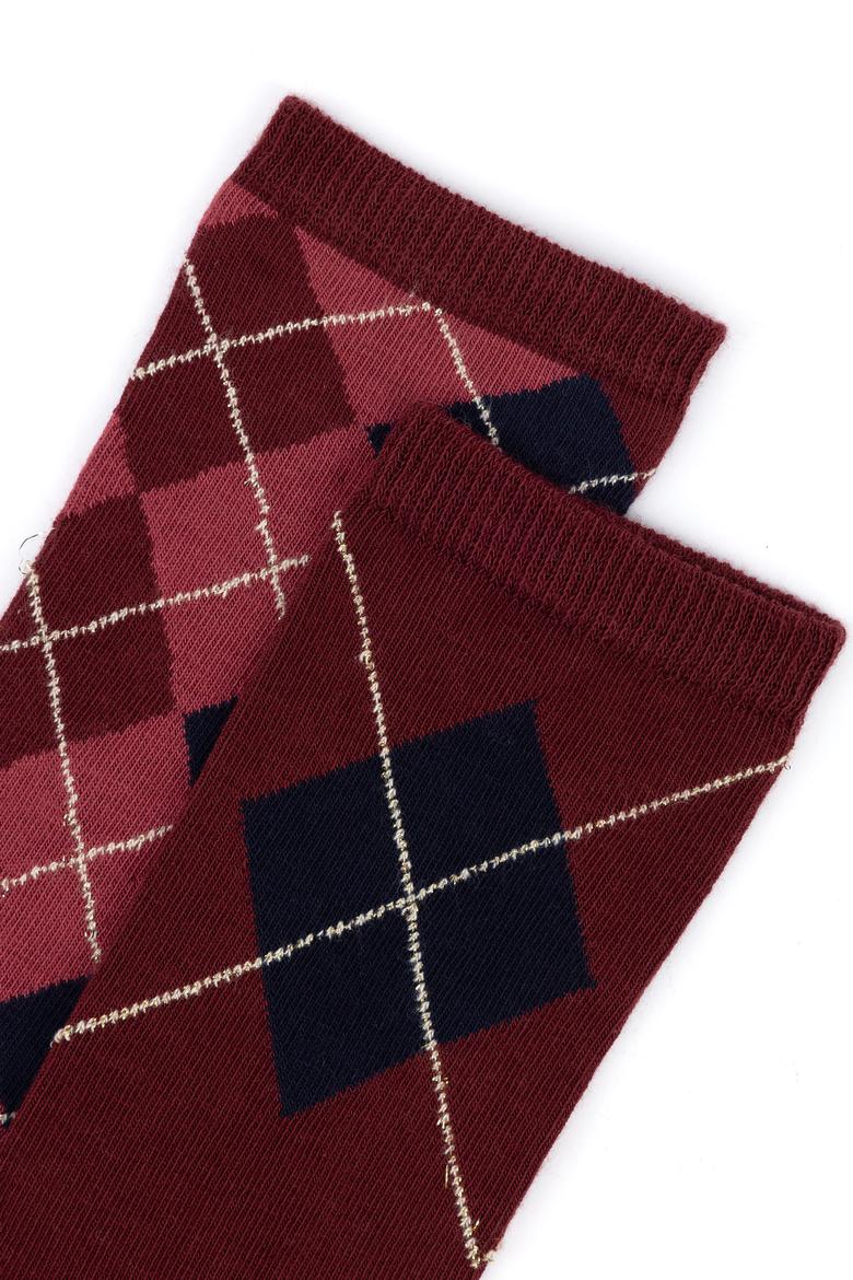 Kadın Vişne 2'li Çorap - 50258110002