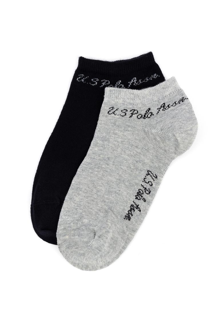 Kadın Gri Melanj 2'li Çorap