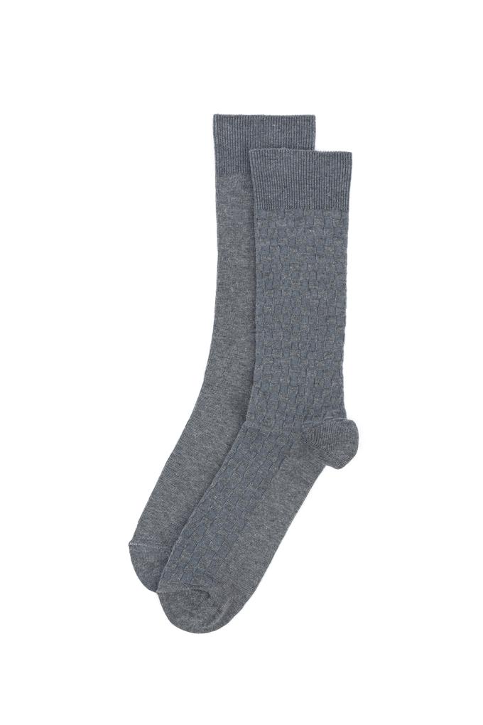 Erkek Gri Melanj Çorap