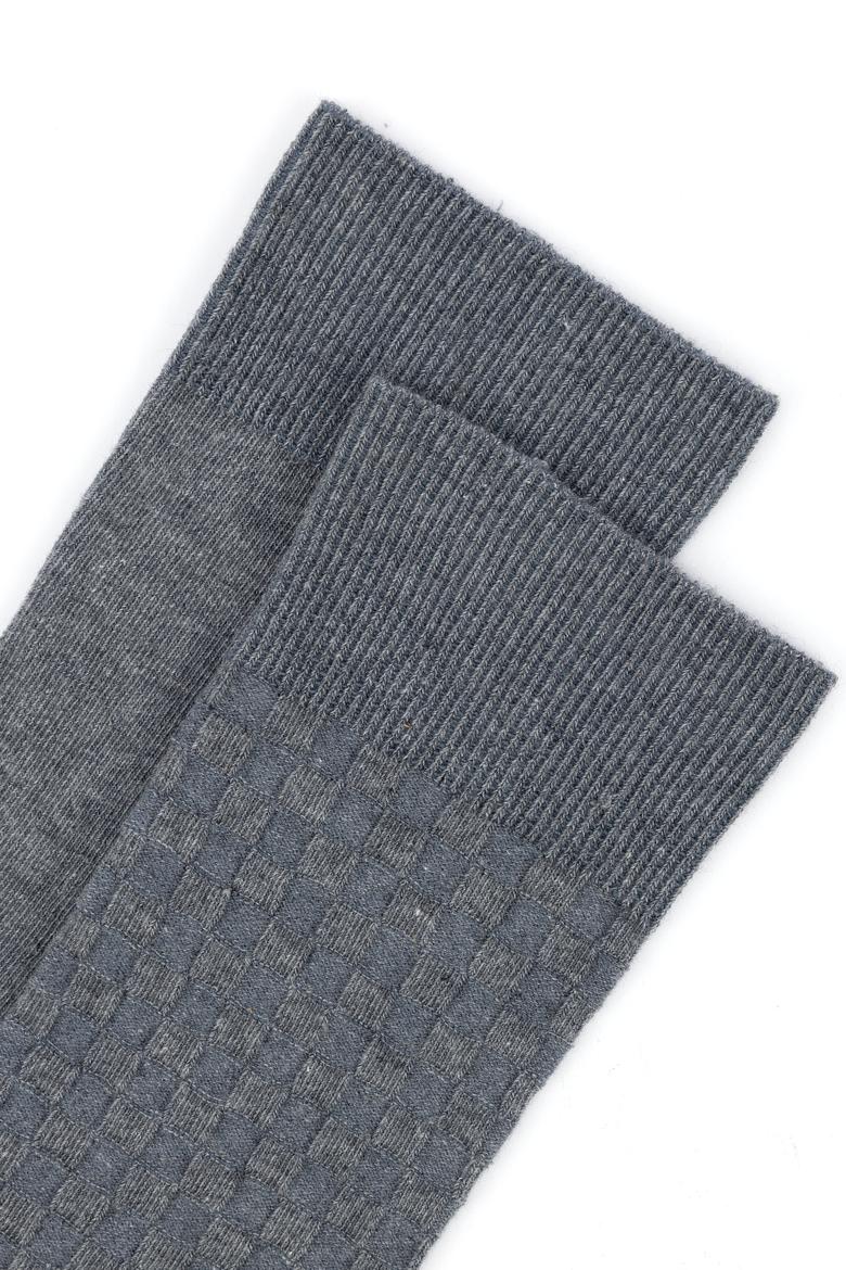 Erkek Gri Melanj Çorap - 50258168003