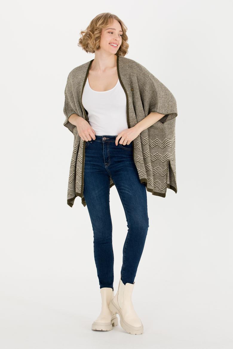 Kadın Coconut Triko Panço - 50259612004