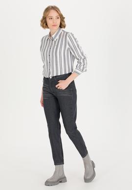 Kadın Lacivert Uzun Kollu Gömlek - 50262294006