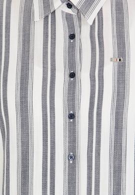 Kadın Lacivert Uzun Kollu Gömlek - 50262294006