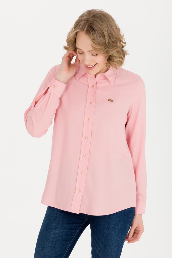 Kadın Manolya Uzun Kollu Gömlek