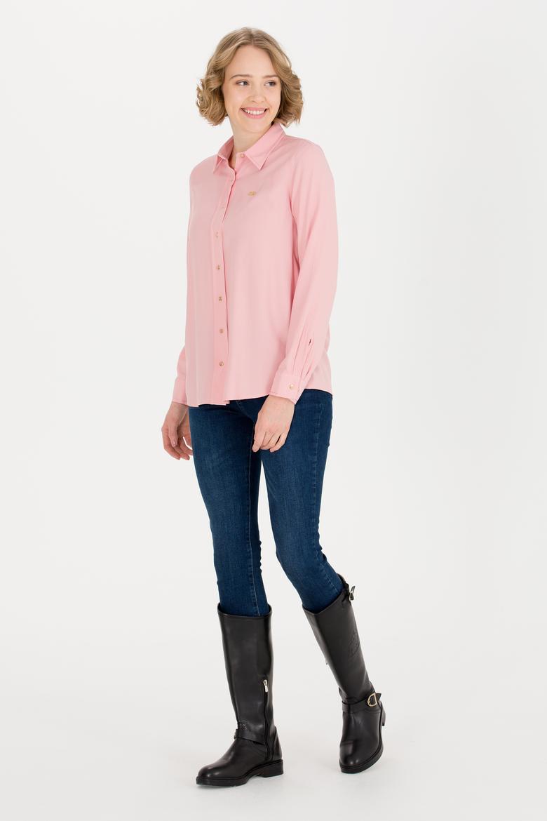 Kadın Manolya Uzun Kollu Gömlek - 50255305011