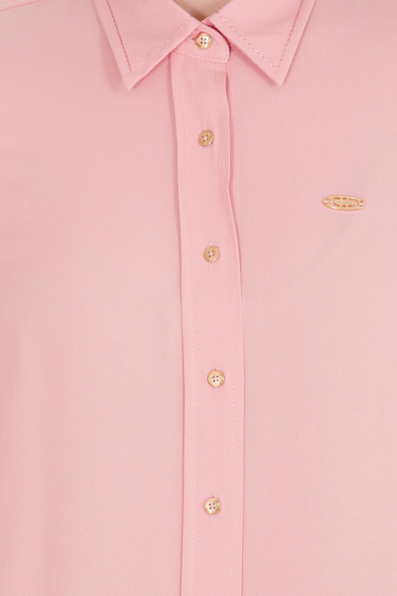 Kadın Manolya Uzun Kollu Gömlek - 50255305011