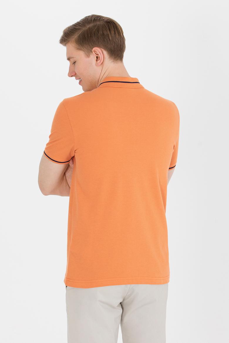Erkek Kiremit Basic Polo Yaka Tişört - 50264890037