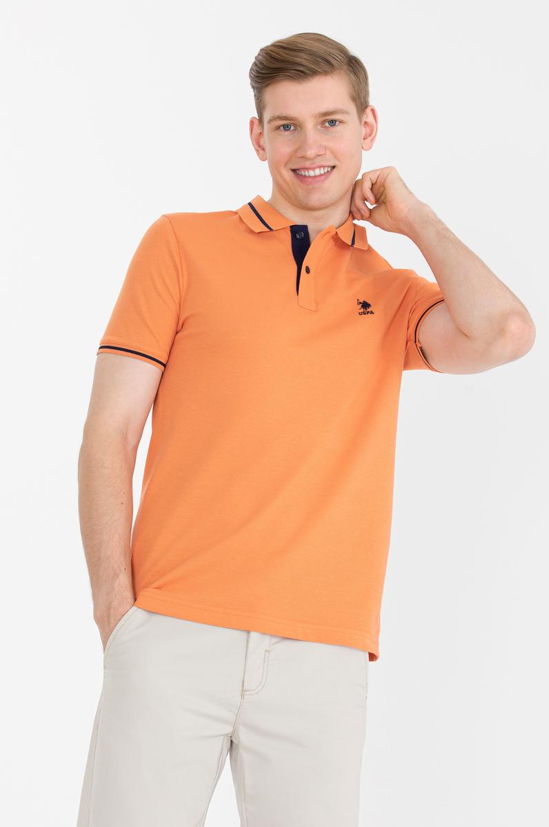 Erkek Kiremit Basic Polo Yaka Tişört