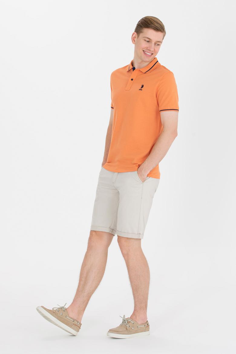 Erkek Kiremit Basic Polo Yaka Tişört - 50264890037