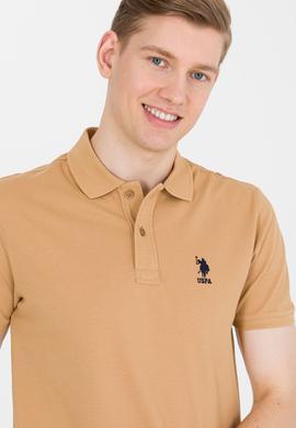 Erkek Camel Basic Polo Yaka Tişört - 50264891026