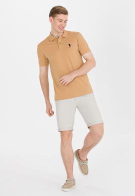 Erkek Camel Basic Polo Yaka Tişört - 50264891026
