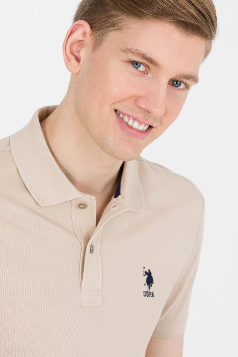 Erkek Taş Basic Polo Yaka Tişört - 50264891113