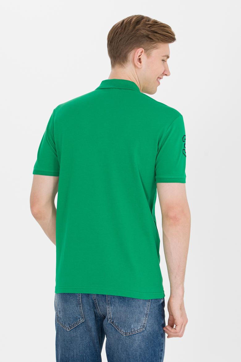 Erkek Yeşil Basic Polo Yaka Tişört - 50264891137