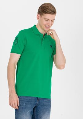Erkek Yeşil Basic Polo Yaka Tişört - 50264891137