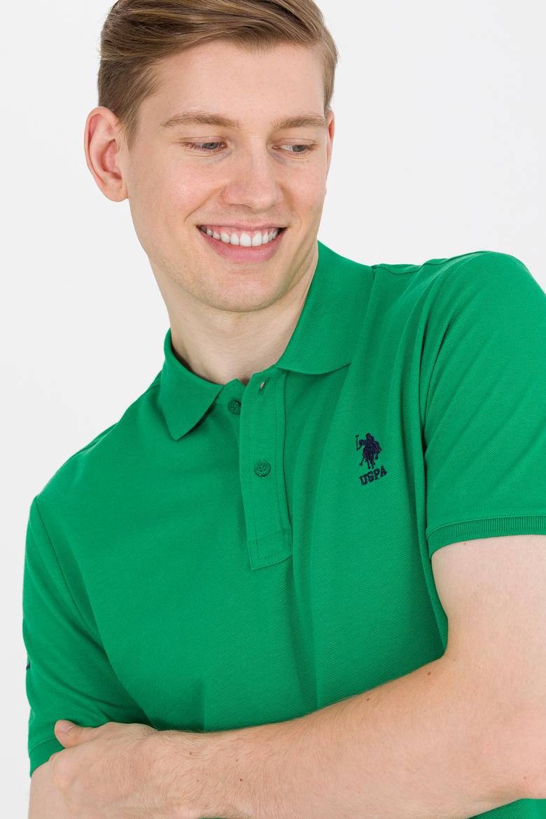 Erkek Yeşil Basic Polo Yaka Tişört - 50264891137