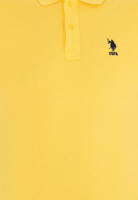 Erkek Koyu Sarı Basic Polo Yaka Tişört - 50264891176