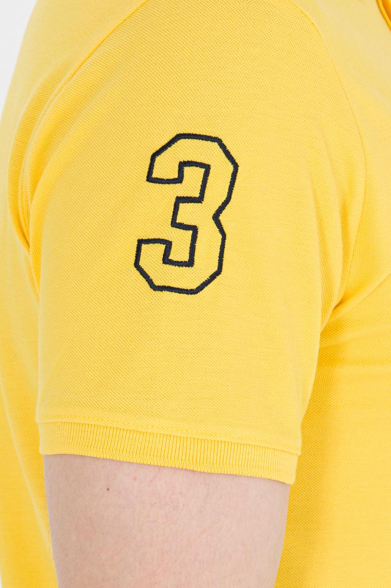 Erkek Koyu Sarı Basic Polo Yaka Tişört