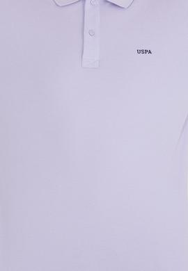 Erkek Lila Basic Polo Yaka Tişört - 50264892138