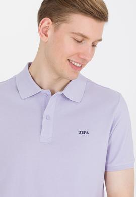 Erkek Lila Basic Polo Yaka Tişört - 50264892138
