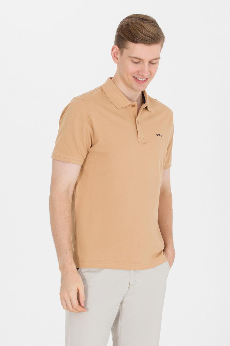 Erkek Camel Basic Polo Yaka Tişört