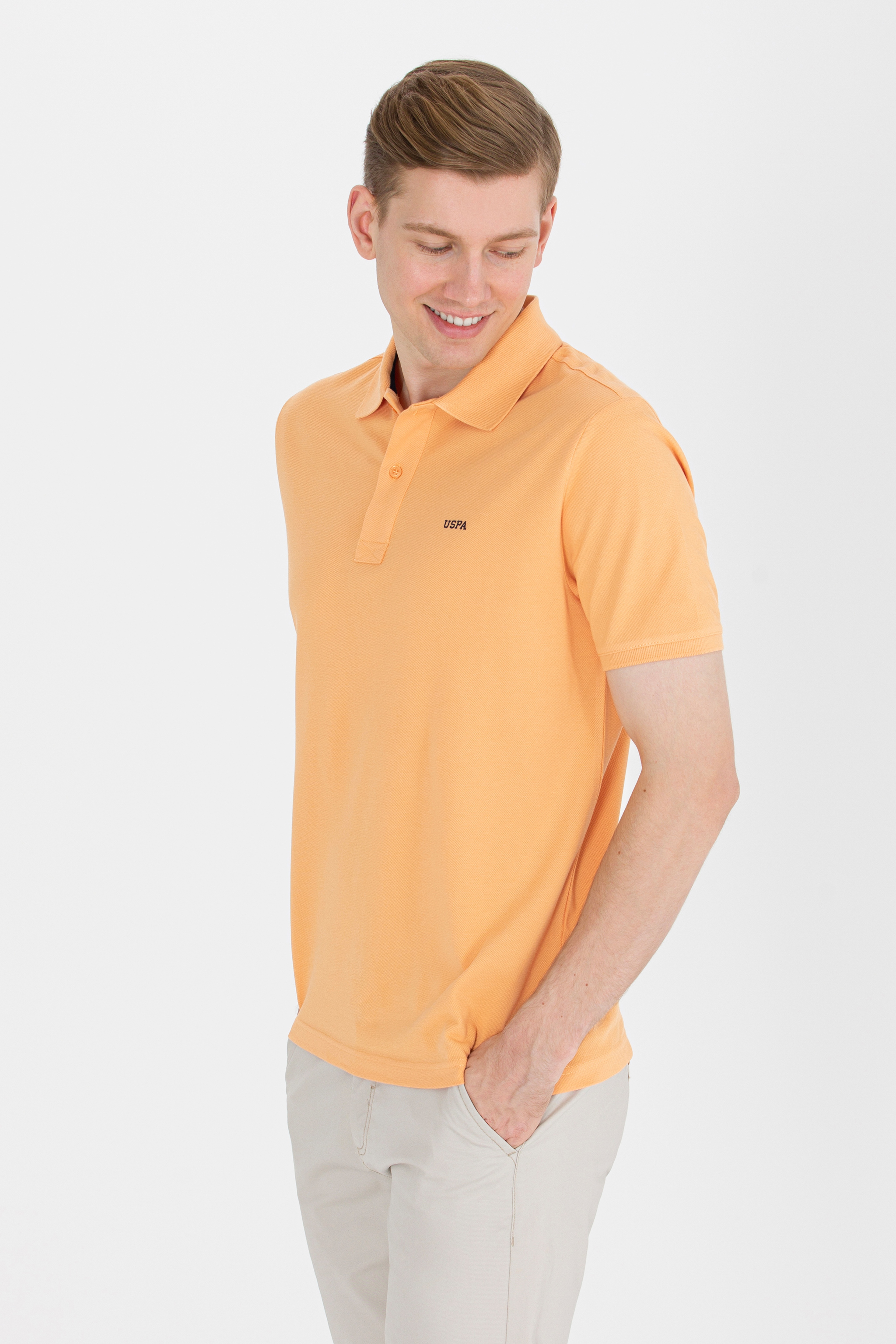 Erkek Kavun Basic Polo Yaka Tişört