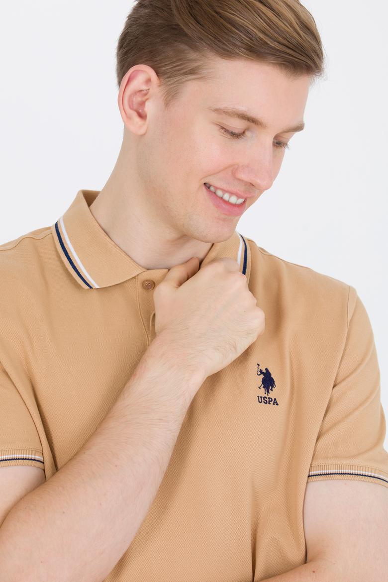 Erkek Camel Basic Polo Yaka Tişört - 50264906026