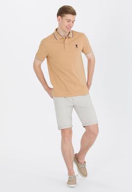 Erkek Camel Basic Polo Yaka Tişört - 50264906026