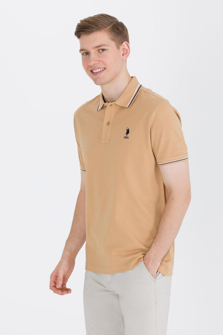 Erkek Camel Basic Polo Yaka Tişört - 50264906026