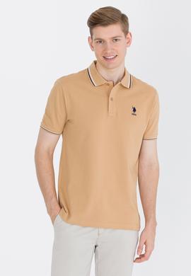 Erkek Camel Basic Polo Yaka Tişört - 50264906026