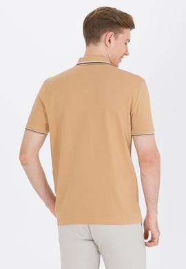 Erkek Camel Basic Polo Yaka Tişört - 50264906026