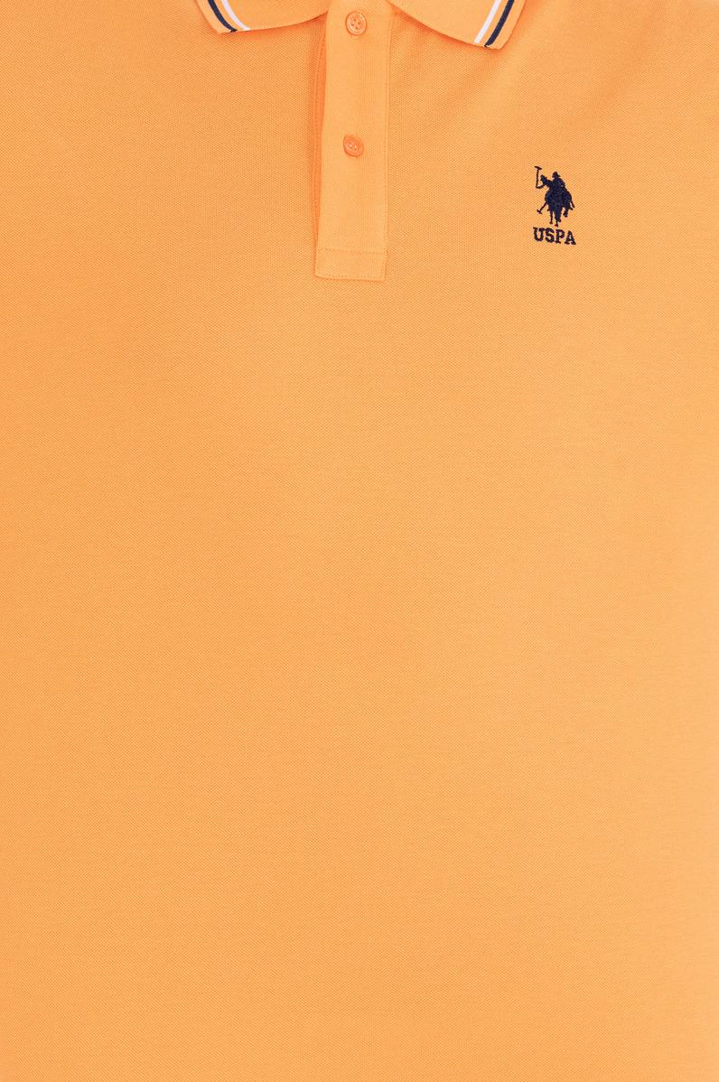 Erkek Turuncu Basic Polo Yaka Tişört