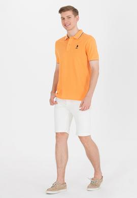 Erkek Turuncu Basic Polo Yaka Tişört - 50264906128