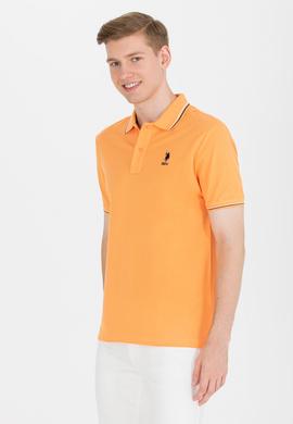 Erkek Turuncu Basic Polo Yaka Tişört - 50264906128