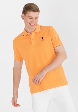 Erkek Turuncu Basic Polo Yaka Tişört - 50264906128