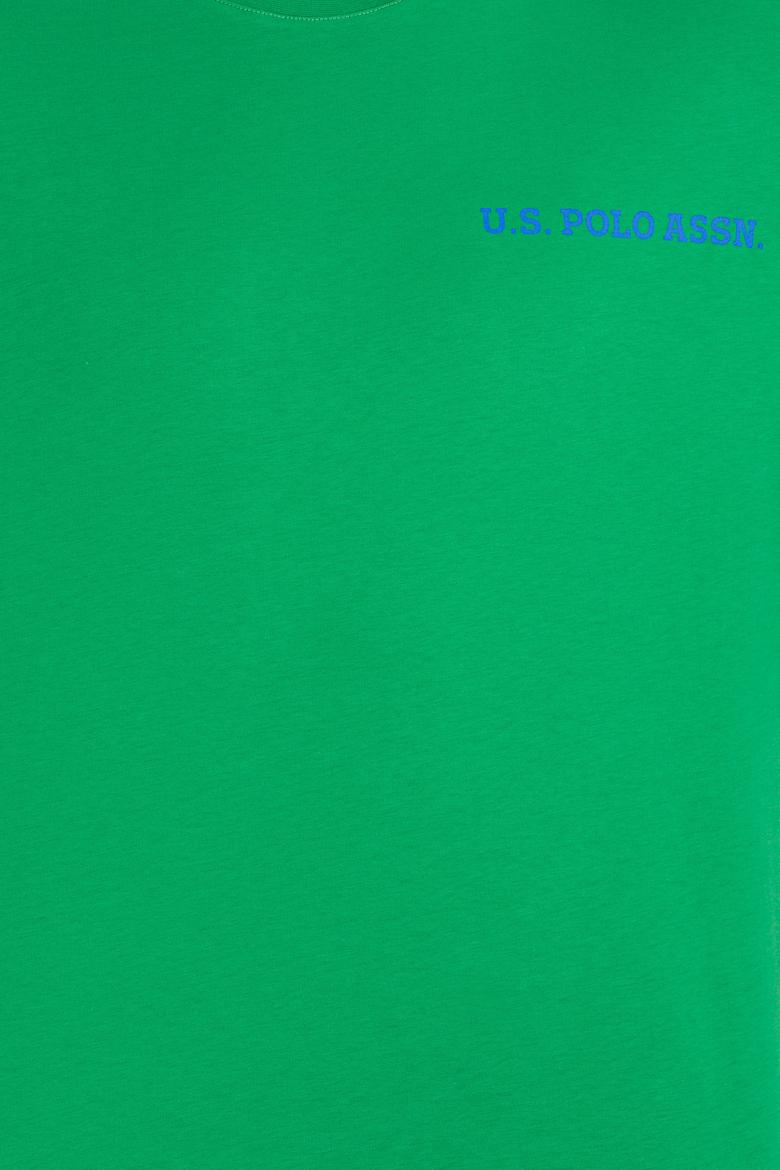 Erkek Elma Yeşili Oversize Bisiklet Yaka Tişört - 50264919043