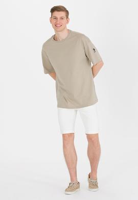 Erkek Haki Comfort Long Bisiklet Yaka Tişört - 50265229038