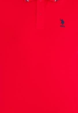 Erkek Kırmızı Basic Polo Yaka Tişört - 50264906040