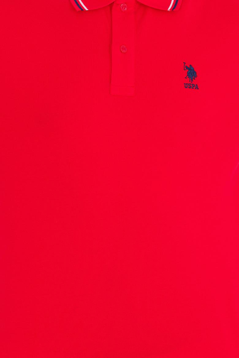 Erkek Kırmızı Basic Polo Yaka Tişört - 50264906040