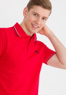 Erkek Kırmızı Basic Polo Yaka Tişört - 50264906040