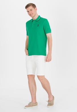 Erkek Yeşil Basic Polo Yaka Tişört - 50264906140