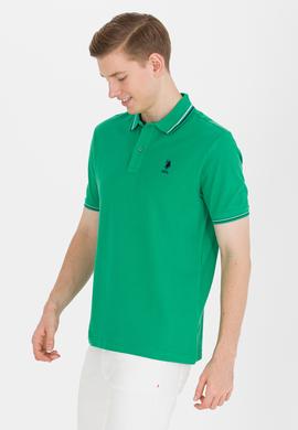 Erkek Yeşil Basic Polo Yaka Tişört - 50264906140