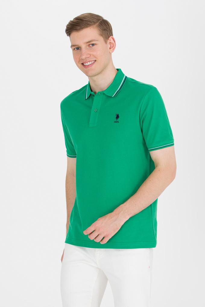 Erkek Yeşil Basic Polo Yaka Tişört