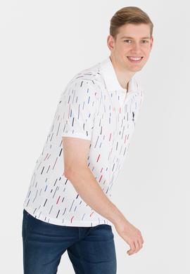 Erkek Beyaz Polo Yaka Tişört - 50264985016