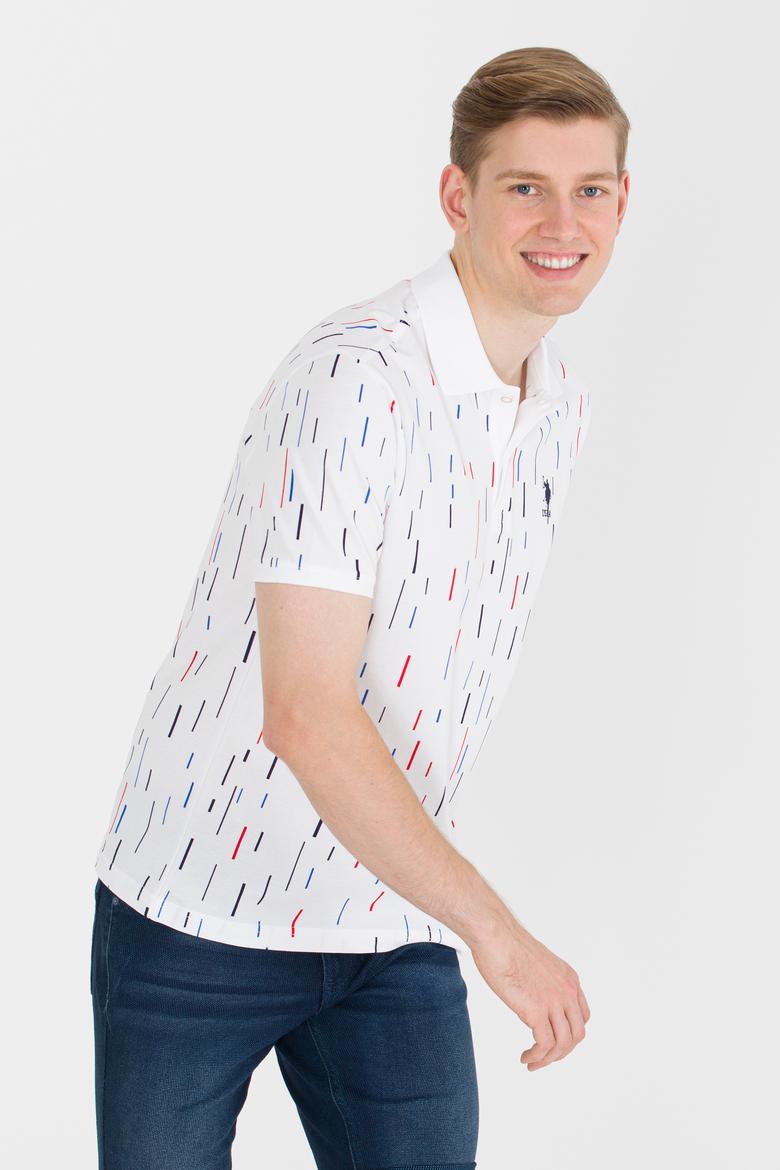 Erkek Beyaz Polo Yaka Tişört