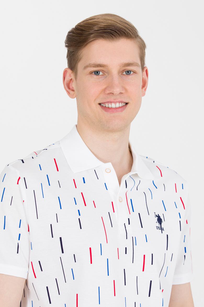 Erkek Beyaz Polo Yaka Tişört - 50264985016