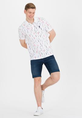 Erkek Beyaz Polo Yaka Tişört - 50264985016