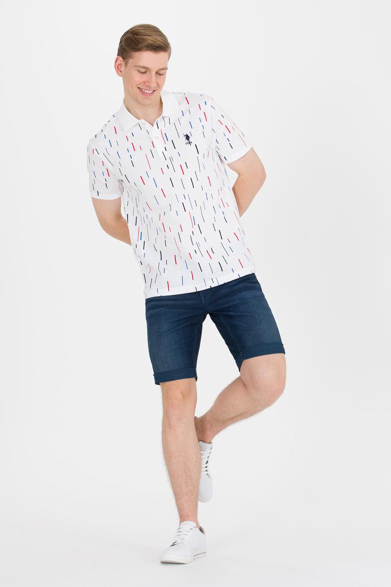 Erkek Beyaz Polo Yaka Tişört - 50264985016