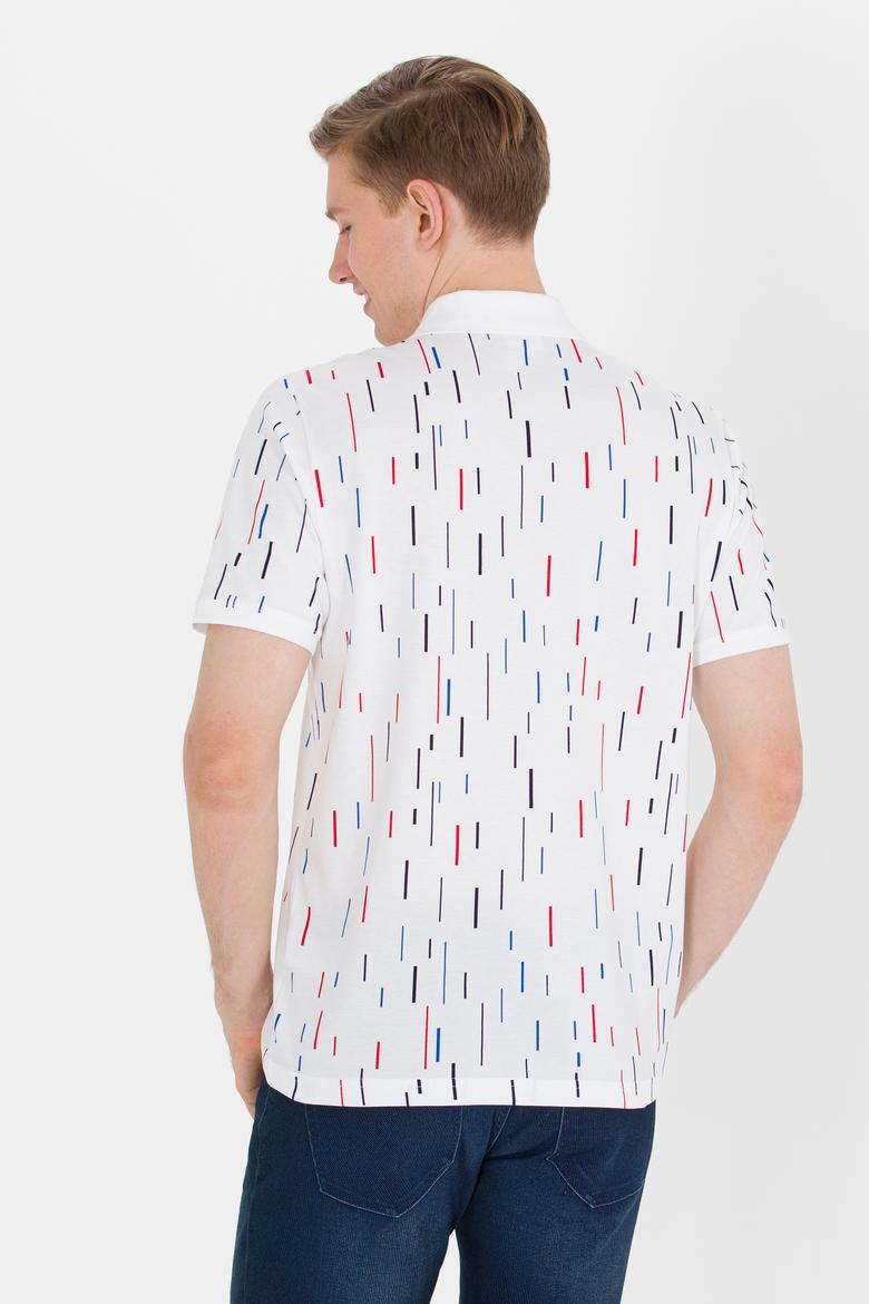 Erkek Beyaz Polo Yaka Tişört - 50264985016