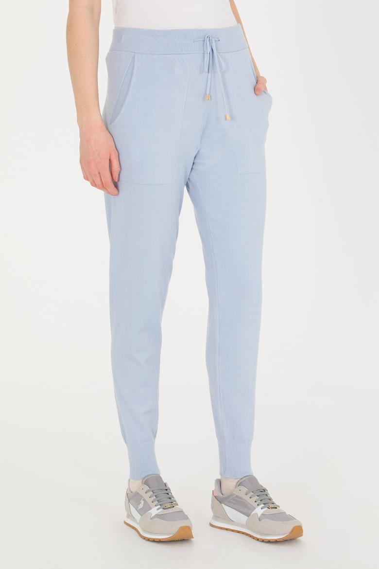 Kadın Mavi Triko Pantolon - 50253729020