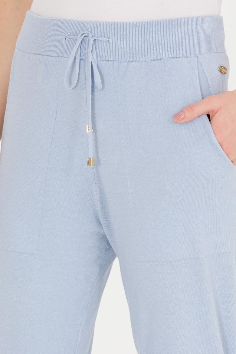 Kadın Mavi Triko Pantolon - 50253729020